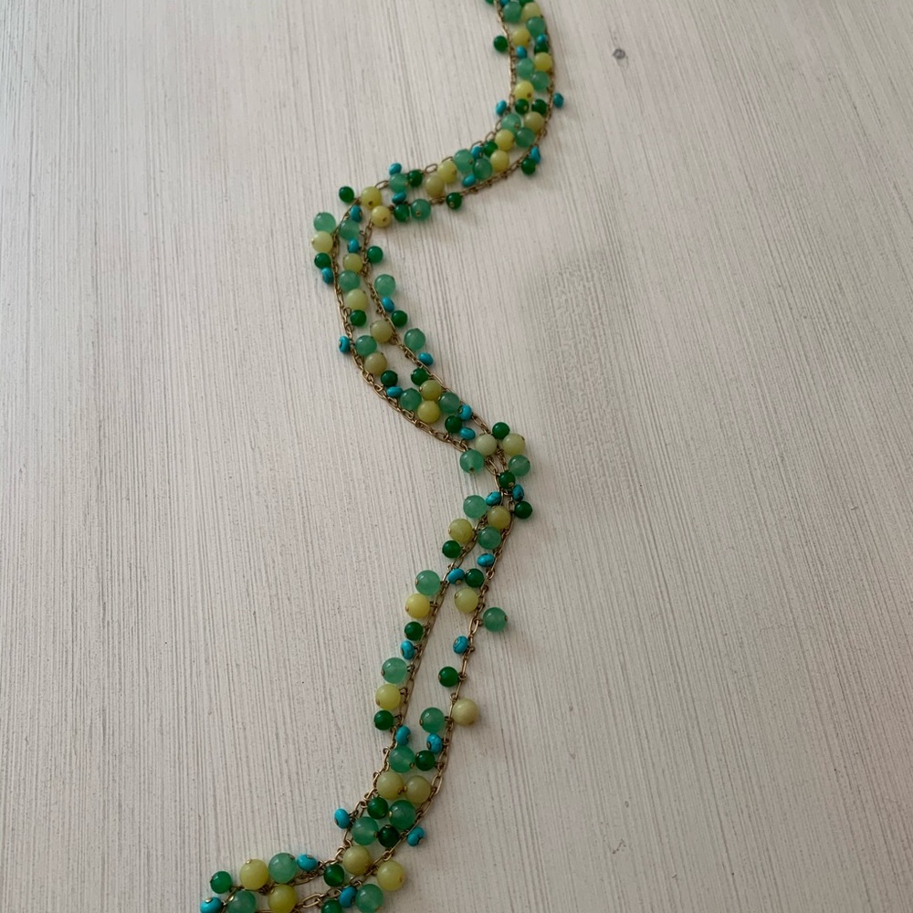 Stella & Dot Jade and Turquoise necklace - Picture 3 of 5